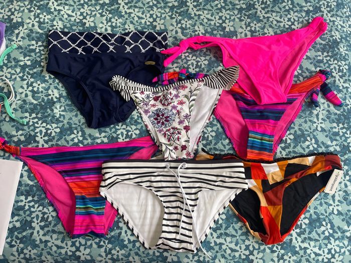 Lot de 7 culottes de  bain différentes marques