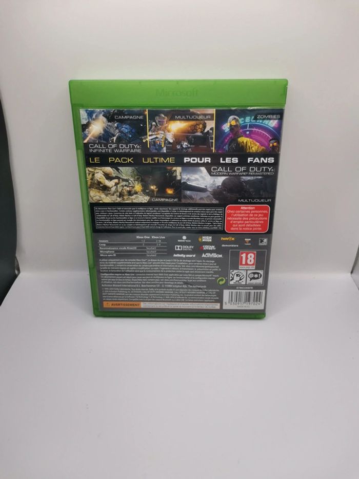 Jeux Xbox One call of duty infinite warfare + call of duty modern warfare remasteriser - photo numéro 3