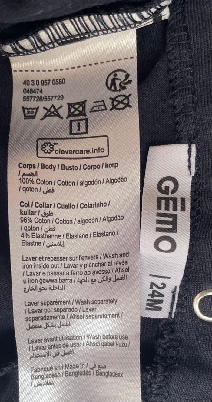 Tee-shirt manches longues col roulé 24m - photo numéro 7