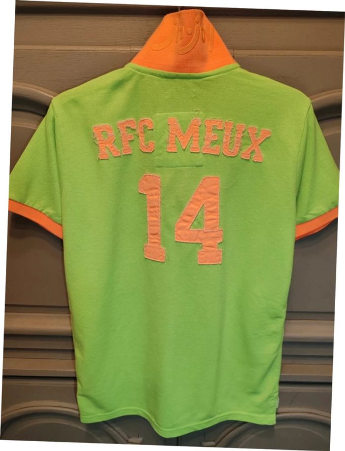 Jn-Joy polo t-shirt jaune fluo et orange très bon état taille S - photo numéro 5