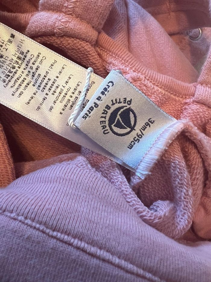 Salopette rose Petit Bateau taille 36M/95cm - photo numéro 4