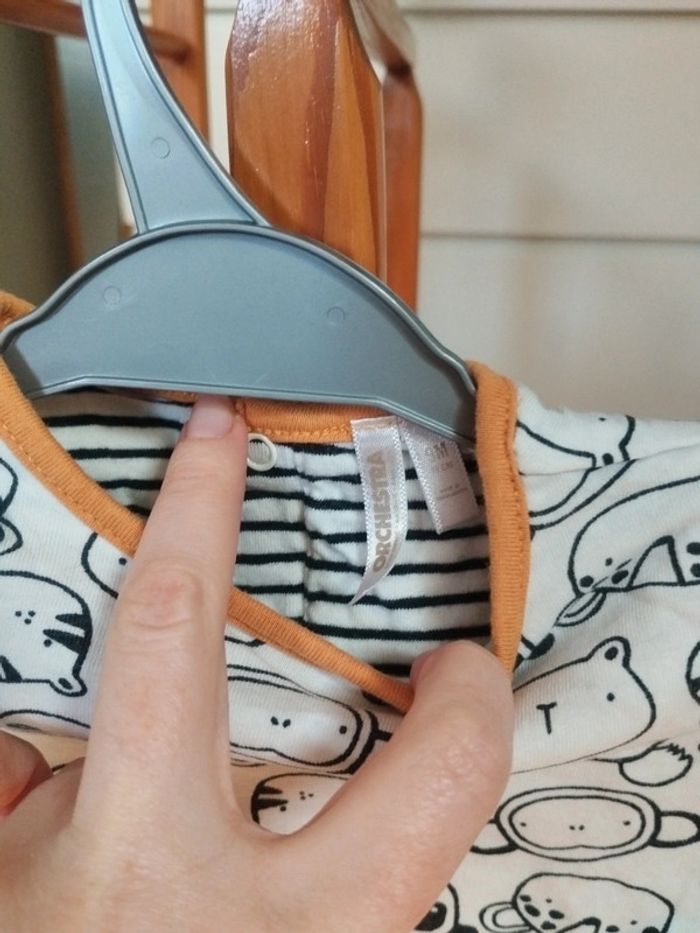 Pull doublé animaux bébé garçon taille 9 mois - photo numéro 2