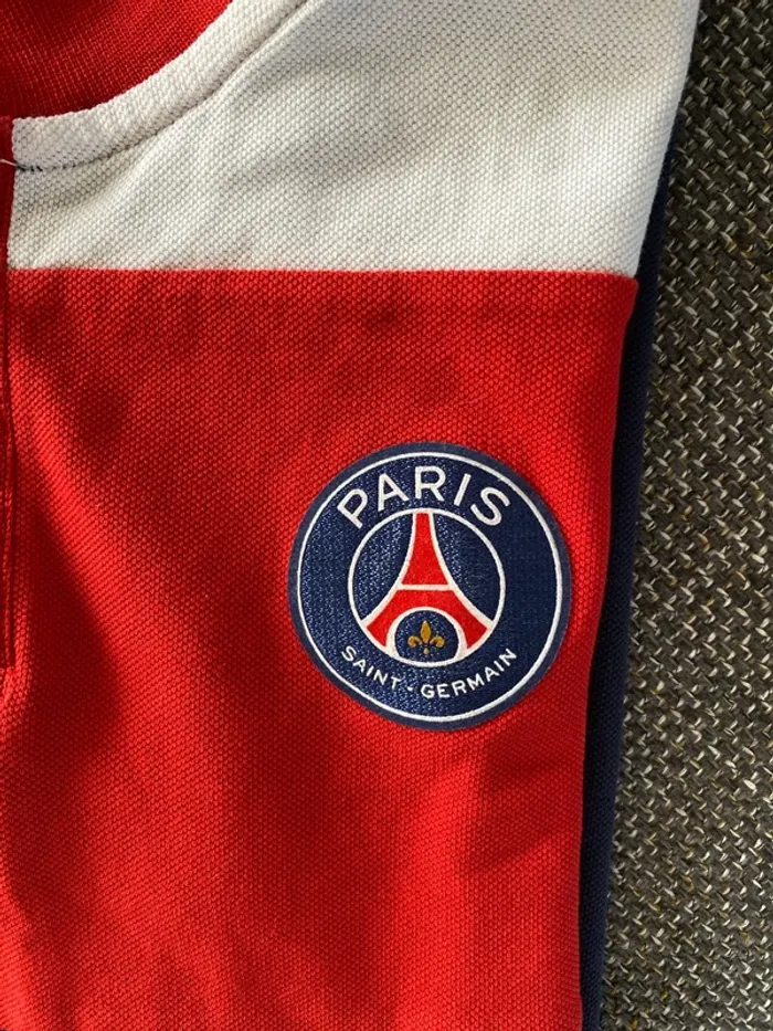 Polo PSG Authentique Marine Rouge Blanc Taille S – Parfait État - photo numéro 2