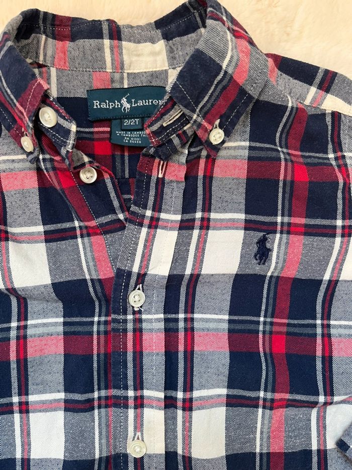Chemise manche longue à carreaux Ralph Lauren - 2 ans (24 mois) - photo numéro 2