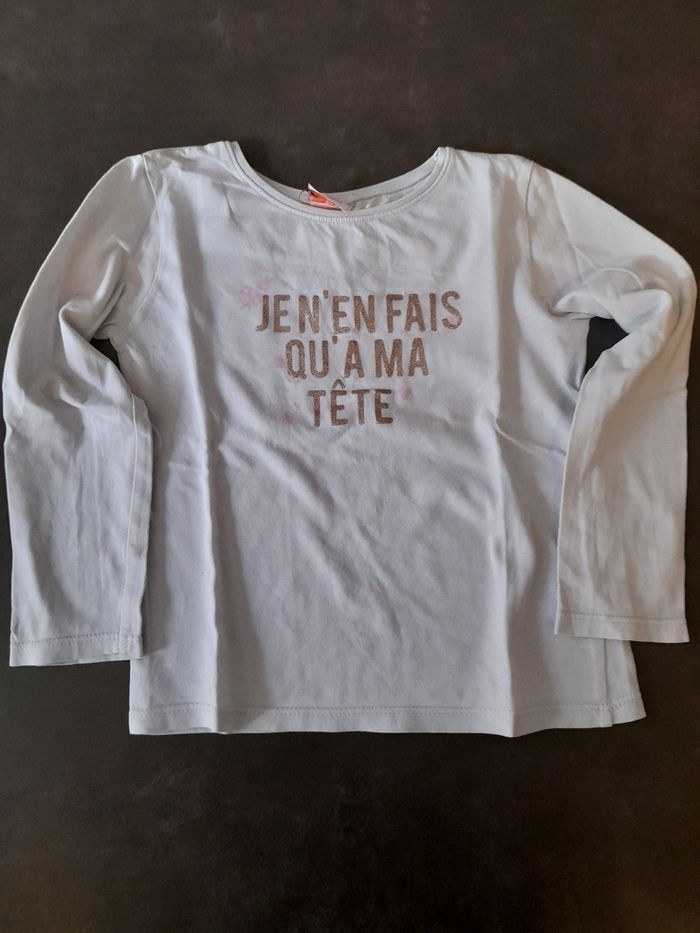T-shirt manches longues filles 4 ans