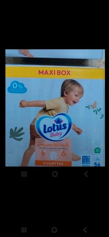 Maxi box 56 couches culottes lotus