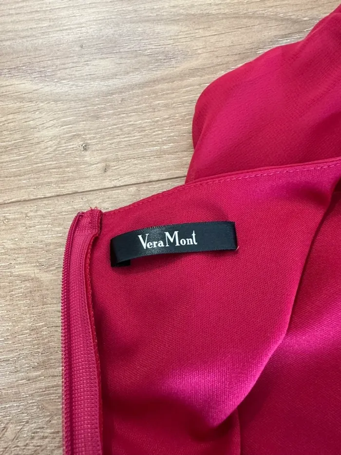 Robe Vera Mont rose fuschia taille 44 - photo numéro 3