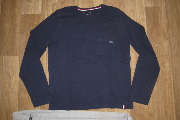 PYJAMA 2 PCS : TEE SHIRT MARINE + PANTALON GRIS "NEW MAN" - TAILLE S - n°02 - photo numéro 2