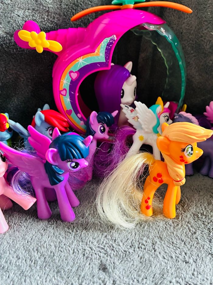 Lot mon petit poney avec hélicoptère - photo numéro 4