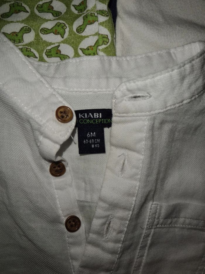 Lot 1 chemise et 2 bodies 6mois - photo numéro 2