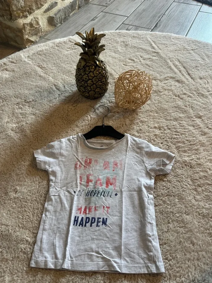 T-shirt Okaidi 3 ans gris