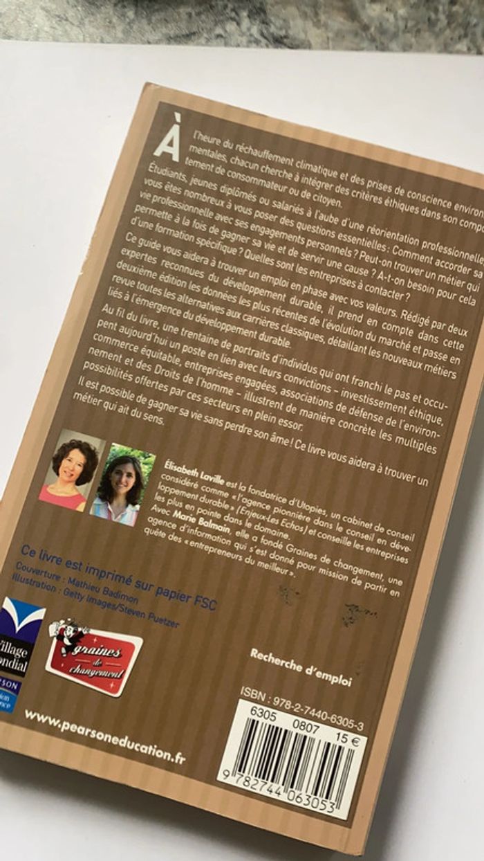 un métier pour la planète et surtout pour moi! livre - photo numéro 2