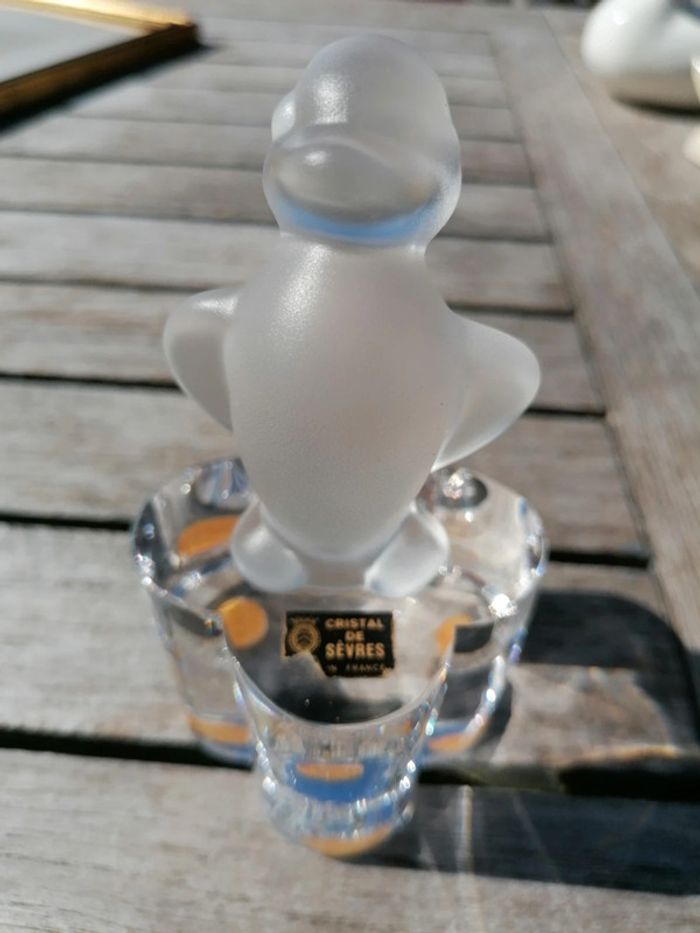 Figurine statuette canard cristal de Sèvre décoration enfant - photo numéro 4