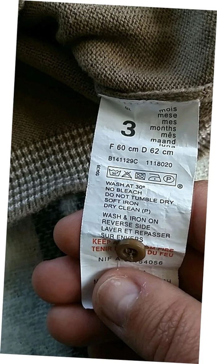 Gilet garçon taille 3 mois - photo numéro 2