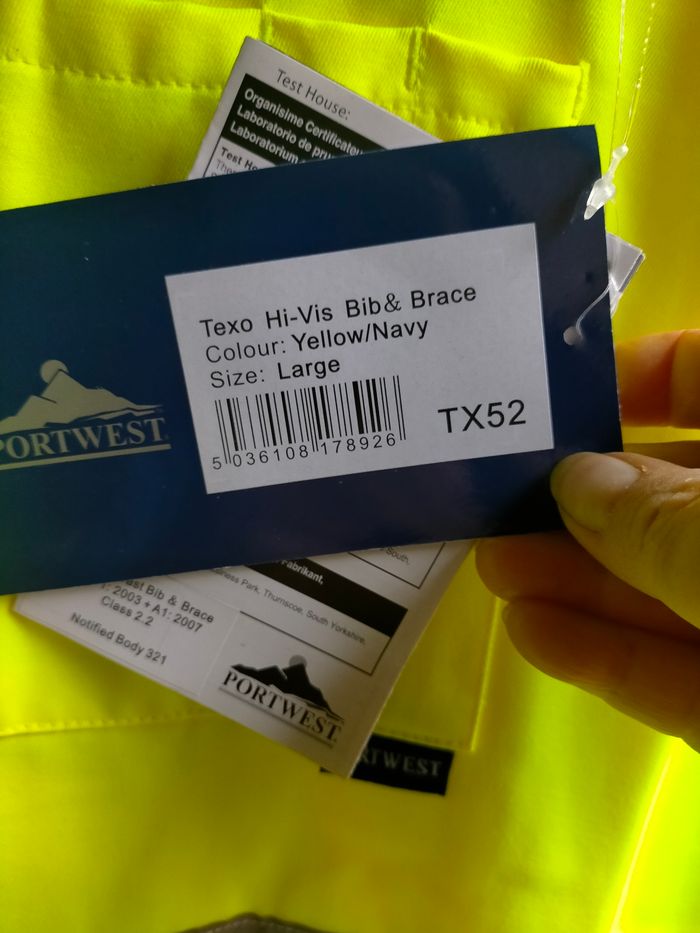 Salopette de travail haute visibilité taille 52 - photo numéro 3