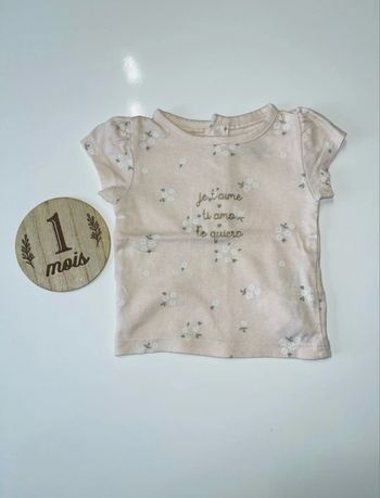 T-shirt 1 mois kiabi