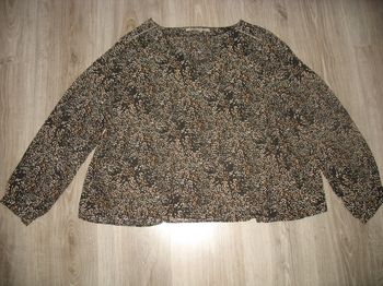 CHEMISIER ML NOIR A PETITS MOTIFS "ONLY" - TAILLE XL - n°03