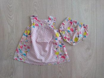 Ensemble robe bloomer 6 mois DPAM