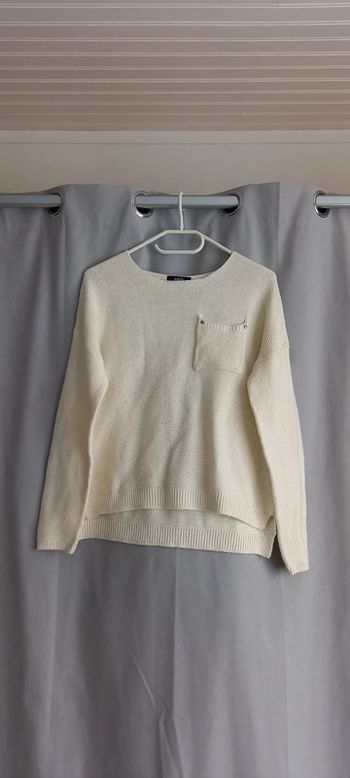 Pull crème blanc mim 38