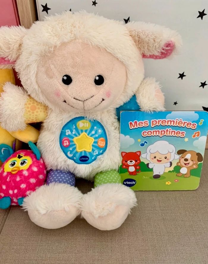 Lot peluches dont mouton comptines câlines Vtech - photo numéro 2