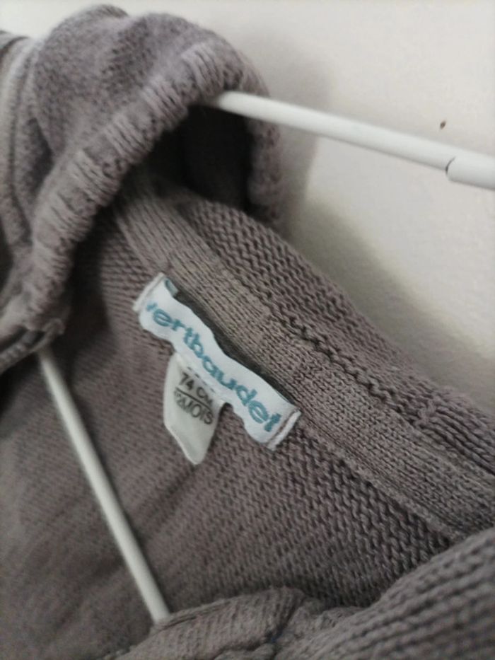 Gilet zippé avec capuche 12 mois Vertbaudet - photo numéro 3