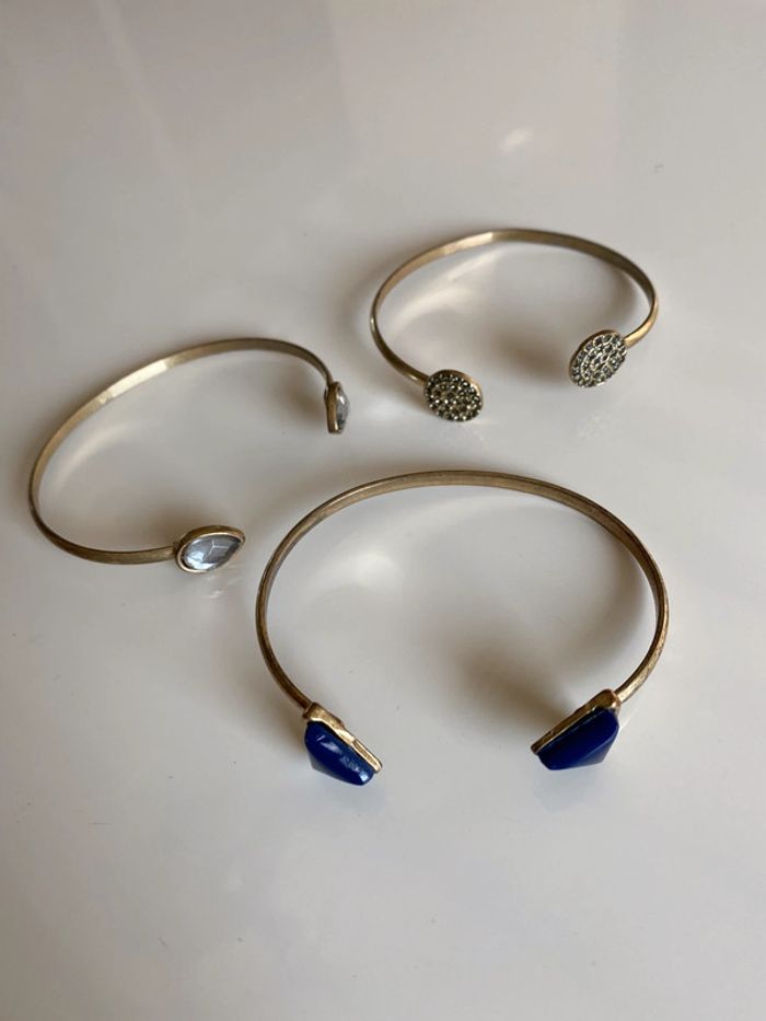 Lot de 3 bracelets géométriques - photo numéro 2