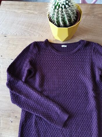 Maille aubergine