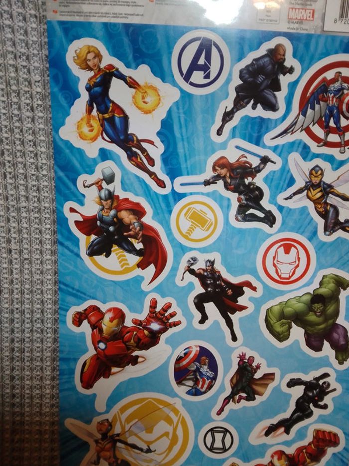 Autocollants stickers x2 "Avengers" Marvel - photo numéro 3
