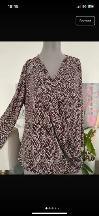 Superbe blouse en 42/44 de la boutique Armand Thiery en excellent état