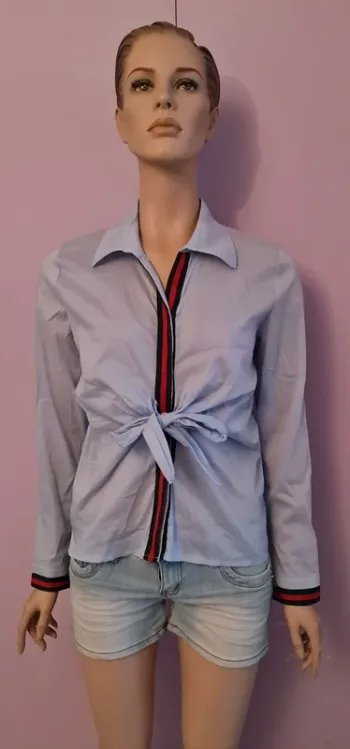 Chemise femme nœud à la taille