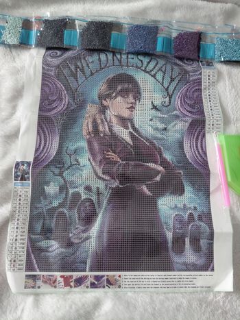 Diamond painting Mercredi Addams