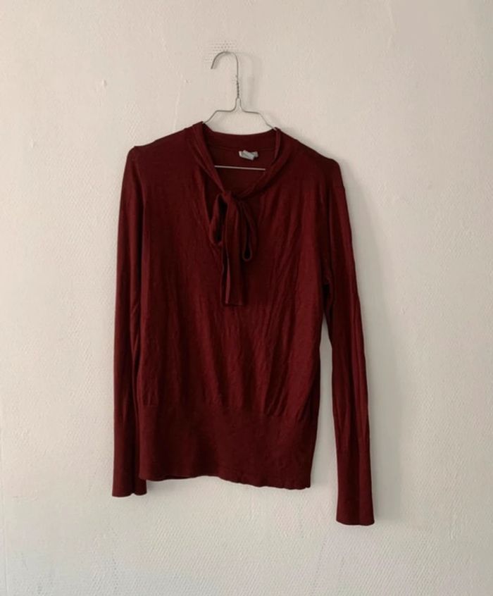 Blouse bordeau femme taille 38