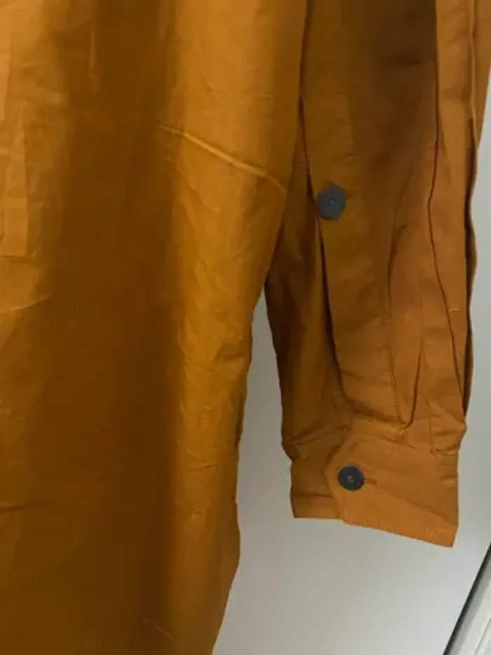 Robe chemise coton organique camel Comitted by Mango - photo numéro 5