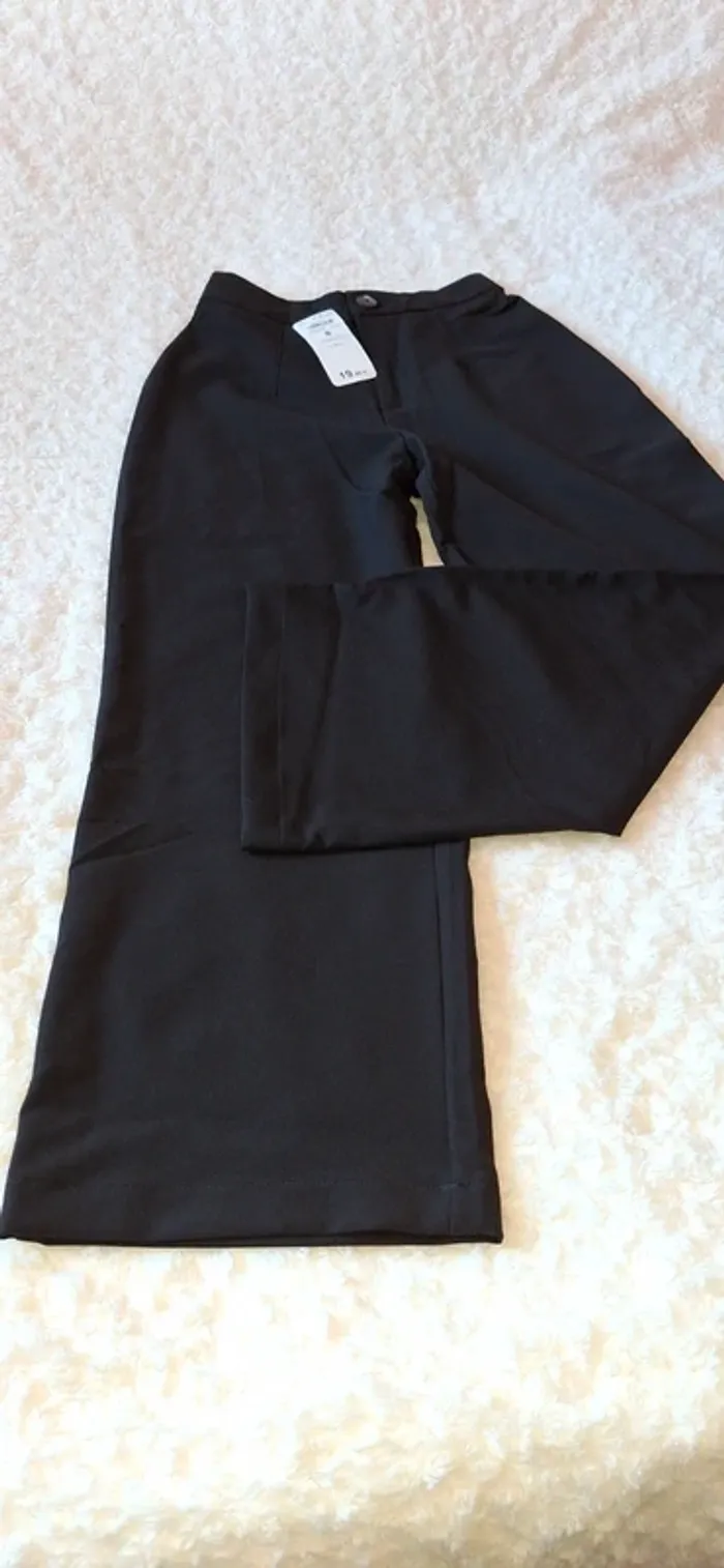 Pantalon noir jambes larges terranova neuf avec étiquette - photo numéro 2