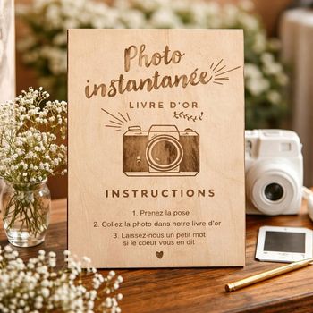 Pancarte photo instantanée 