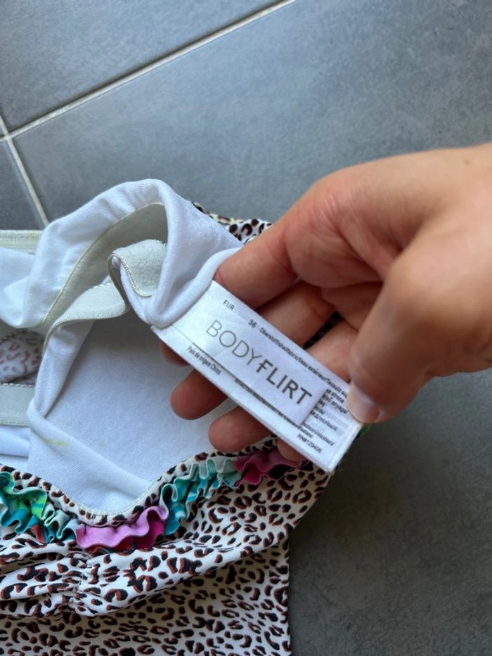 Ensemble maillot bain débardeur léopard et short femme - photo numéro 6