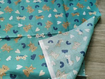 3 mètres tissu coton animaux