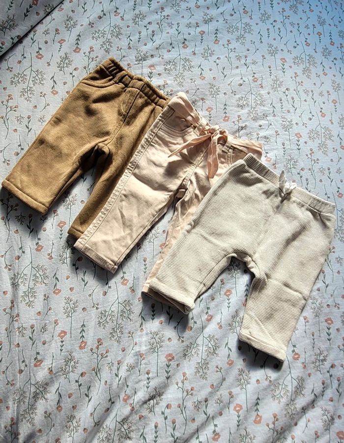 Lot de 3 beaux pantalons 6mois Kiabi - photo numéro 3