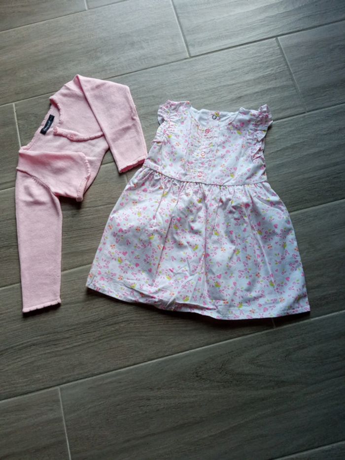 Robe fleurie In extenso 80 cm + boléro - photo numéro 2