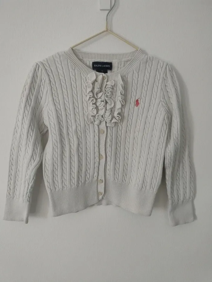 Gilet fille en 100% coton