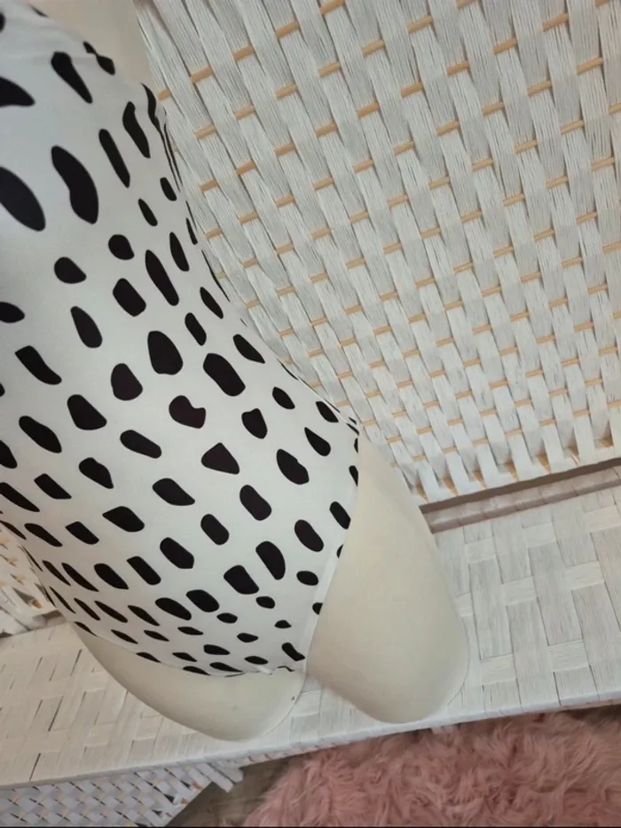 💕joli maillot de bain 1 pièce à pois look rétro chic benetton femme TS/ 36 💕 - photo numéro 7