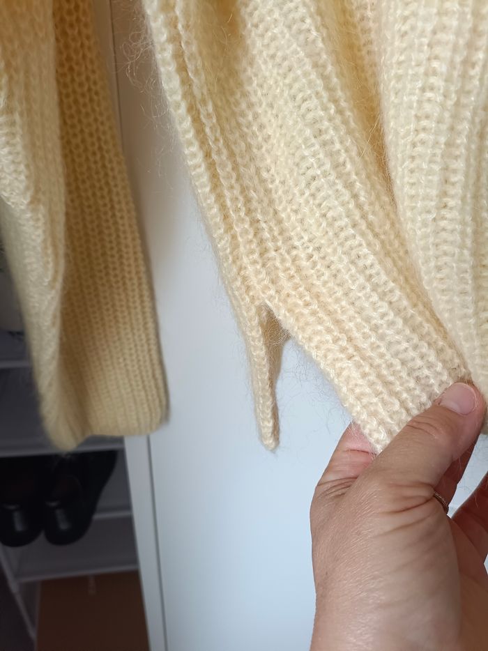 Pull  tricoté femme,en mohair+acrylique. Taille S-M - photo numéro 5