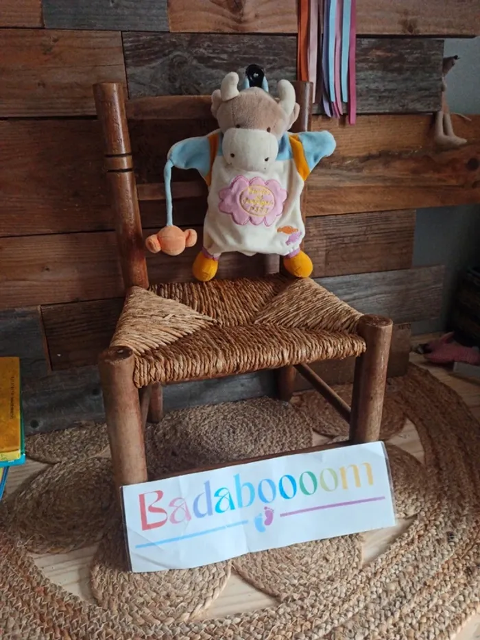 Doudou marionnette vache doudou et compagnie tbe