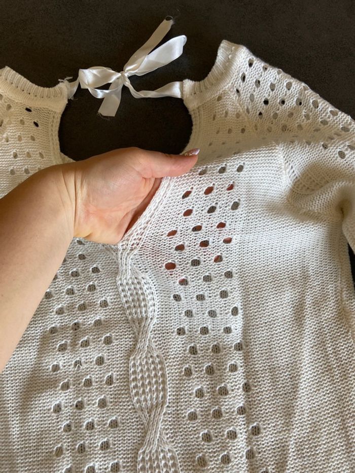 Pull fin ajouré femme taille M - photo numéro 4