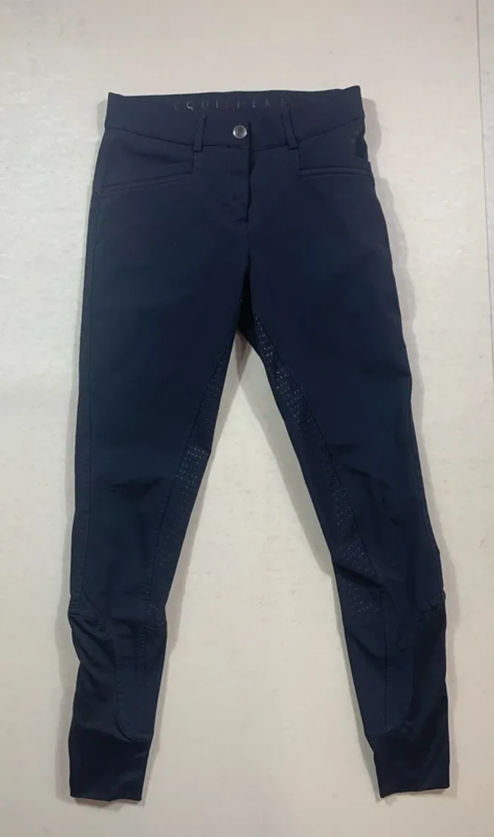👖 Pantalon Equithème – Noir – Taille XS – Full grip – Très bon état - photo numéro 2