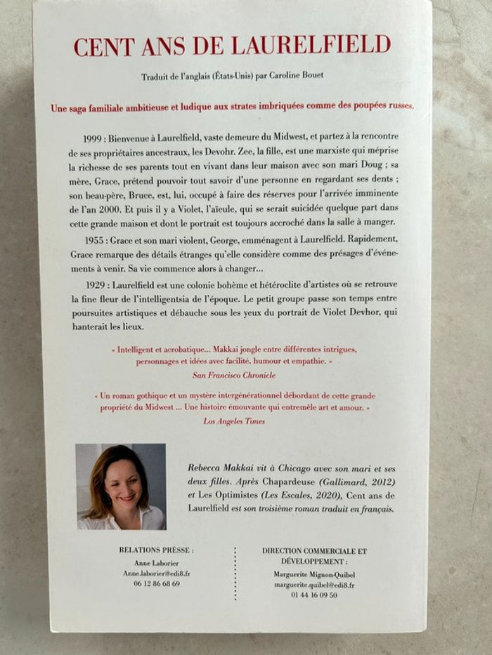 Livre - Cent ans de laurelfield - photo numéro 2