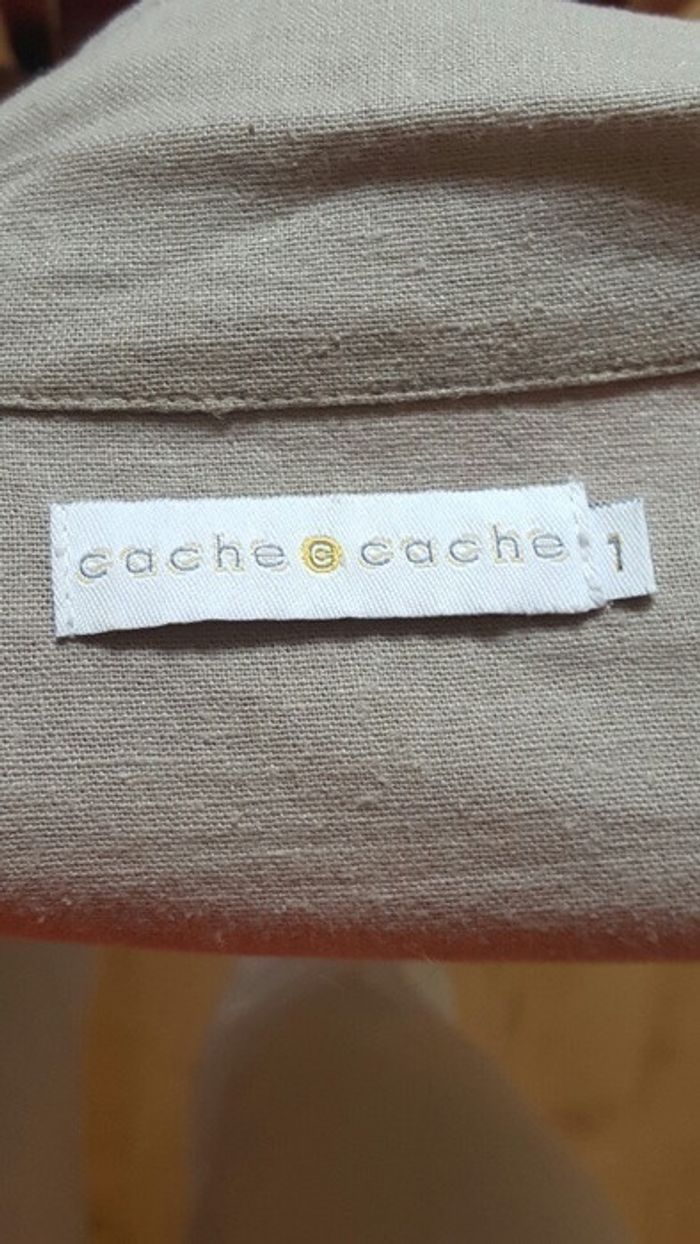 Veste en lin cache cache - photo numéro 3