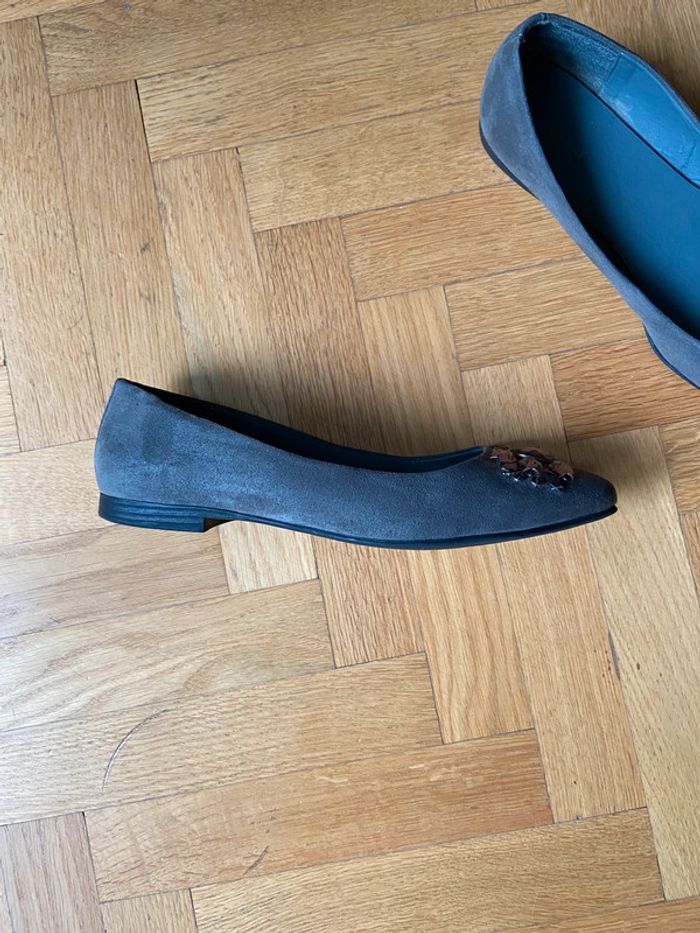 Ballerines gris avec pierres Graceland taille 38 - photo numéro 3