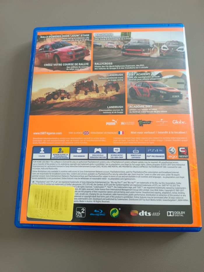 Jeux ps4 dirt4 - photo numéro 2