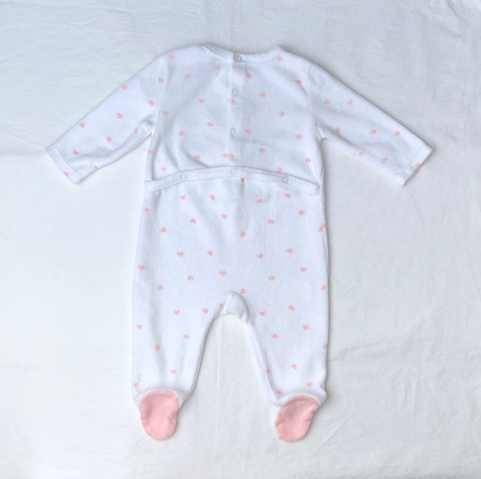 Pyjama velours Mes petits cailloux 3 mois - photo numéro 2